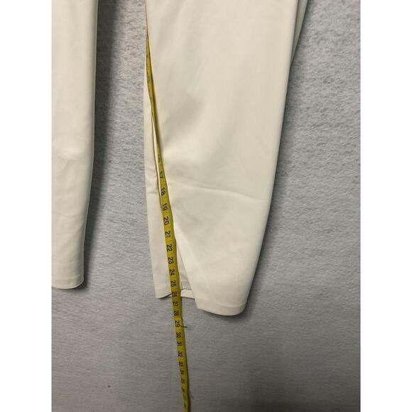 Lisadnyc The Drop Pants Womens 2XL Cream Faux Leather Pull On High Rise Pockets - Picture 7 of 11